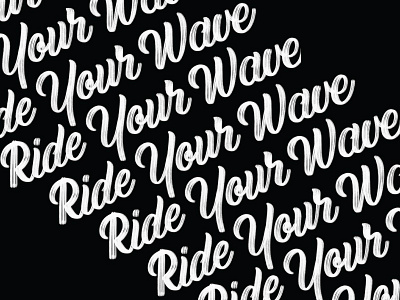 Ride it brand brush calligraphy identity logo logotype script spice surf type typography wave