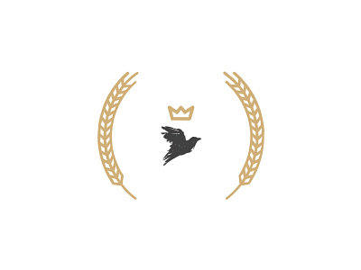 Local Pt. 2 bakery bird blackbird brand branding crown flying identity logo wheat wings