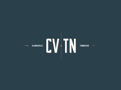 CVTN beer brand brew drink drinkery gold hops identity logo tennessee type
