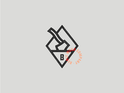 Choppin' Away axe badge brand identity letter lockup logo mark minimal sharp simple wood