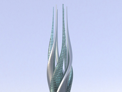 DAY 437 Experimental abstract architecture architecture design design dubai facade forms futuristic glass illustration inspiration render rhino3d skyscraper vray