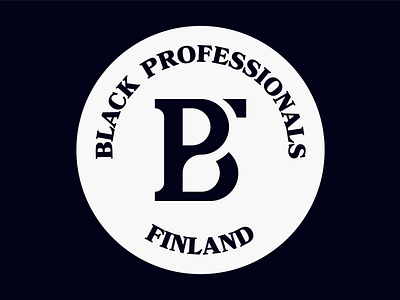 Black Professionals Finland branding design logo