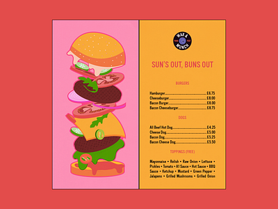 Wax & Munch Food Fest menu design branding design food illustration menu vector