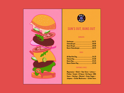 Wax & Munch Food Fest menu design