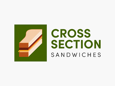 Cross Section Sandwiches logo design