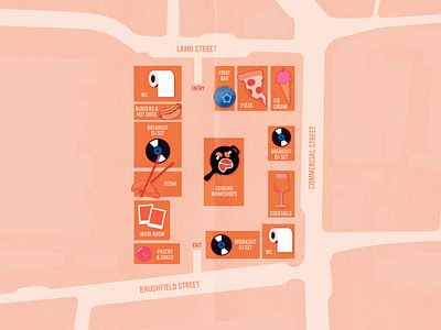 Wax & Munch Food Fest map