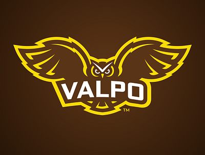 Valparaiso University Mascot: Horned Owls branding college sports design illustration logo owl owl logo sports logo