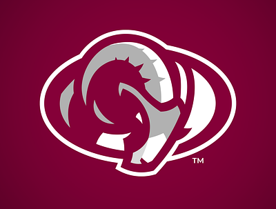 Fordham University Rams Mascot Alternate Logo branding college sports design fordham illustration logo rams sports logo vector