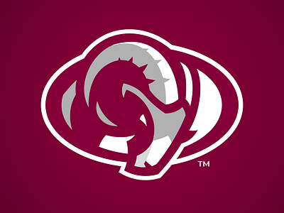 Fordham University Rams Mascot Alternate Logo