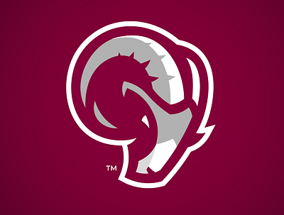 Fordham University Rams Mascot Secondary Logo branding college sports design fordham illustration logo rams sports logo vector
