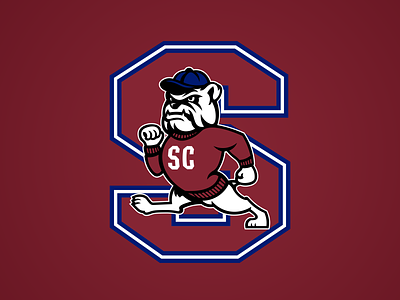 South Carolina State Bulldogs Primary Logo branding bulldogs college sports hbcu illustration south carolina state sports logo