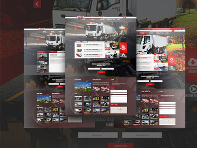 I Design Web Site UI For a Cleaning Trucks Company design graphic photoshop truck ui design ux design
