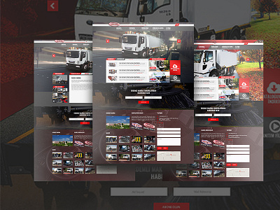 I Design  Web Site UI For a  Cleaning Trucks Company