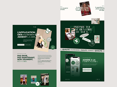 Landing Page Exploration | Flemme design desktop fashion homepage landing page second hand ui uidesign webdesign