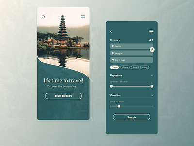 Travel app adobe xd bus card daily 100 challenge daily ui dailyui ferry filters holiday interface product train transportation transportation app travel travel app ui ui design ux visual