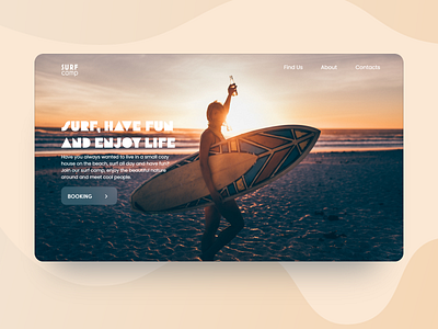 Surf Camp Landing Web Page