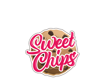 Sweet chips branding design logo