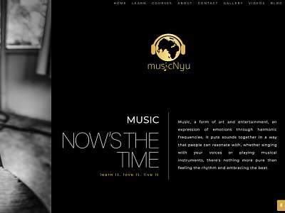 MusicNyu.com brand logo webdesign website