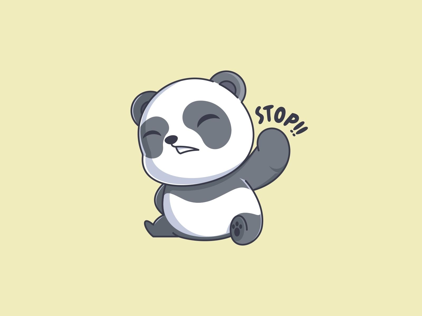 Says stop by wawadzgn on Dribbble