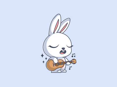 Playing guitar