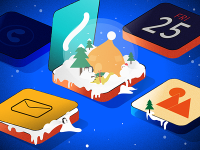How to Add Snow to Your iOS App Blog Post app celebration celebrations christmas design graphic illustration lottiefiles snow snowflakes ui ux vector