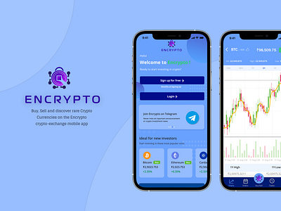 Crypto mobile app design