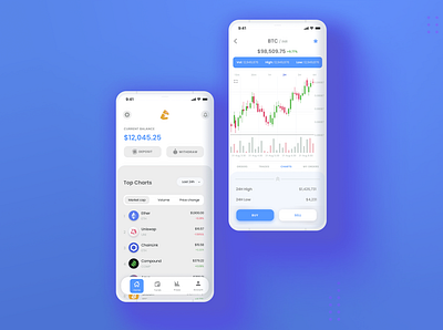Crypto Exhange Mobile app app app design branding crypto crypto app design design figma mobile ui uiux ux web web design xd
