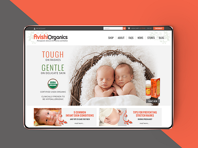 Avishi Organics - Skincare Web Design