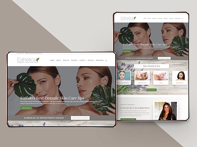 Esthetica Skincare Boutique Web Design