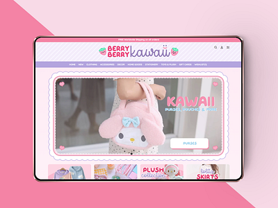 Berry Berry Kawaii Website Design