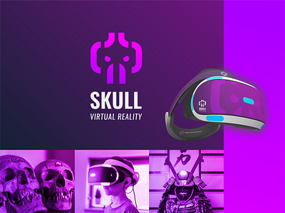 Virtual Reality Logo Concept artwork best logo best logos brand brand identity branding combination logo design flat flat logo design graphic design icon logo logos logotype modern logos samurai samurai logo skull logo virtualreality