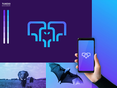 logo elephant version modern