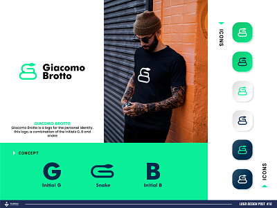 Giacomo Brotto Logo Persnoal Identity