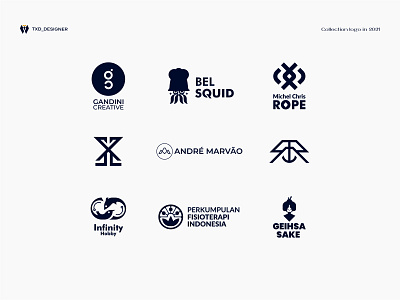 Collection logo in 2022 #2 best logo brand brand identity branding combination logo design fish logo geisha graphic design house house logo infinity logo logo logos monogram physio rope logo squid squid logo