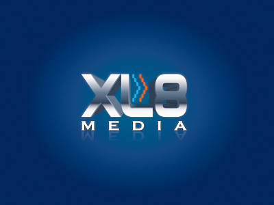 XL8 Media Logo design logo typography