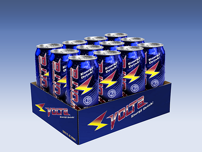 Volta Energy Drink (Packed) branding logo