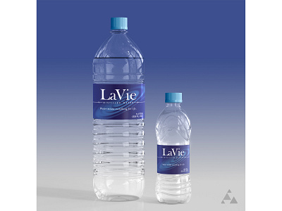 LaVie Distilled Water graphic design