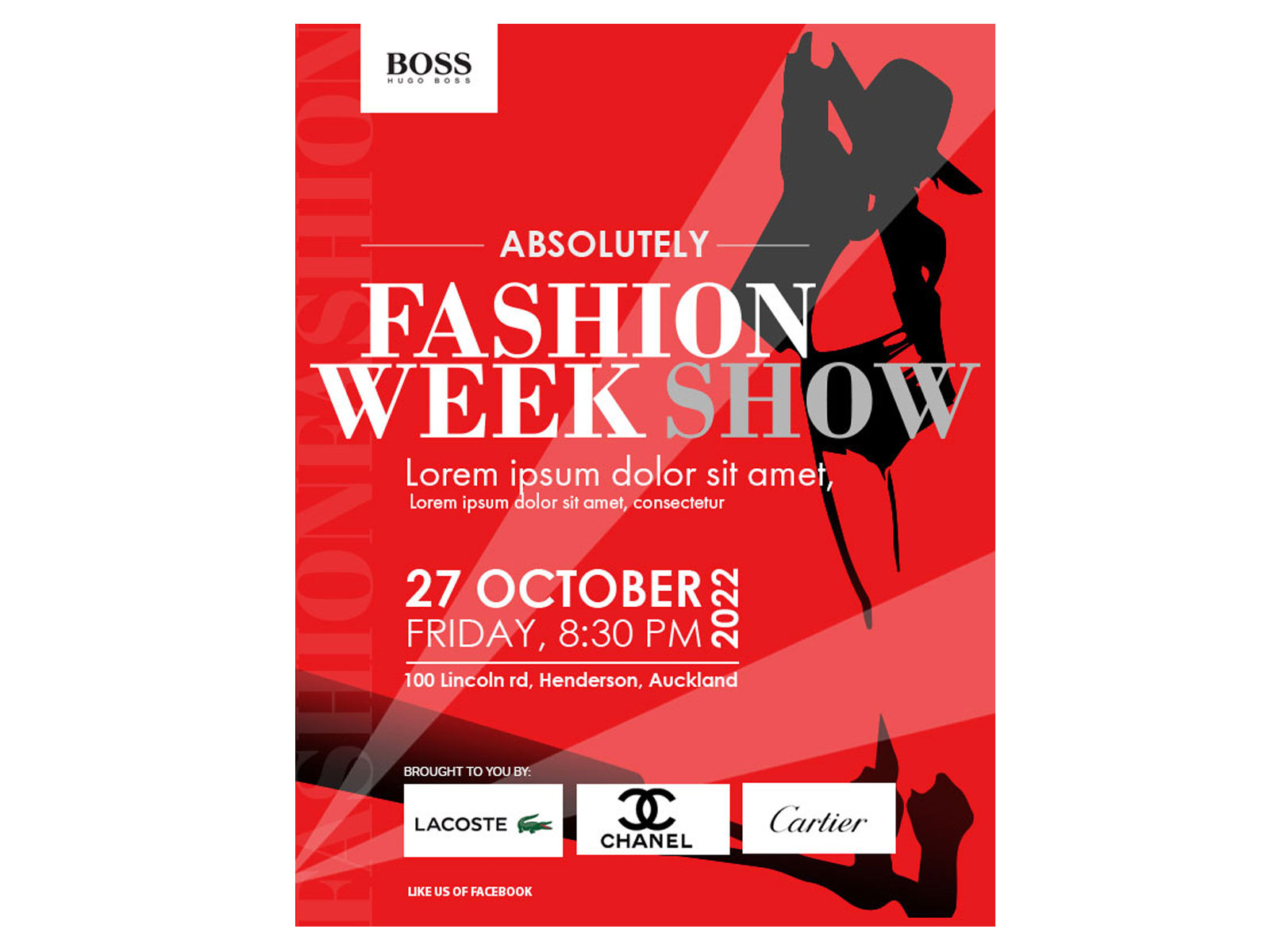 SWA's Fashion Show Posters and Tickets on Behance