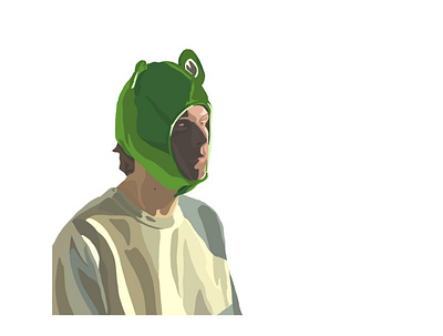 Sam (Frog Hat) design graphic design portrait print procreate