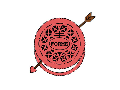 Forme Cupid's Oreo Front Pocket college design fundraiser graphic design illustration organization procreate tshirt