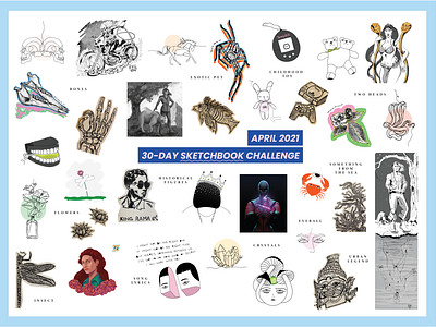 30-day sketchbook challenge