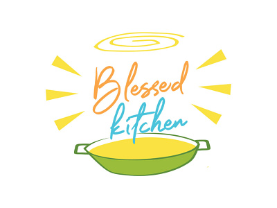 Blessed Kitchen Logo Idea concept design illustration logo vector