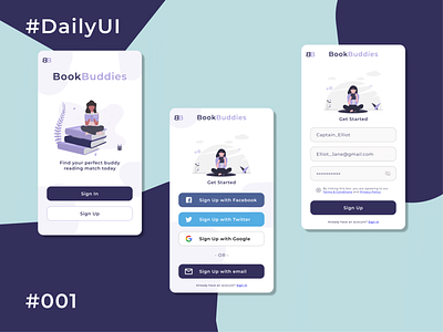 DailyUI 001 Sign in / Sign Up page 001 app appdesign daily daily 100 challenge daily ui daily100challenge dailyui dailyui 001 dailyui001 dailyuichallenge designoftheday figma productdesign ui uidesign uiux undraw ux uxdesign