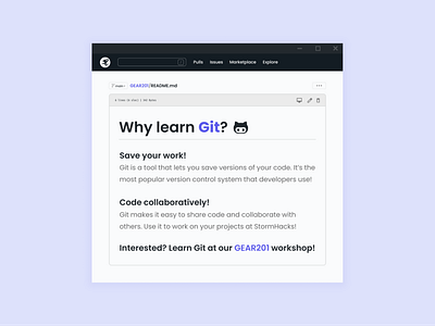 Why learn Git? design figma git github hackathon illustration purple tech vector vector illustration
