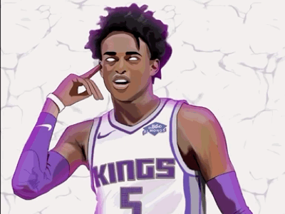 De’Aaron Fox Design!! art basketball basketballart basketballartowlr basketballneverstops drawing kings procreate sacramento sacramentokings swipathefox