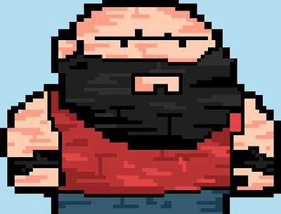 Fat Bully illustration pixel