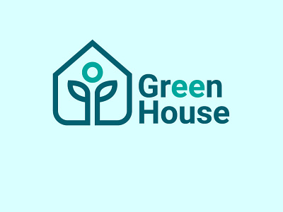 green house app branding contractor design furniture store house housing illustration illustrator logo vector