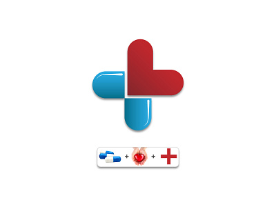 pills love app branding design doctor illustration illustrator logo medical pharmacy pharmacy logo pills vector