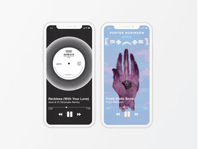 Music Player app applemusic dailyui design graphicdesign mobile music musicplayer player spotify uxdesign