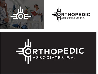 Orthopedic Associates p.a | Logo Design behance brand branding design dribbble graphic design graphicdesigner illustration logo logo design logo designer logodesign modern monogram vector